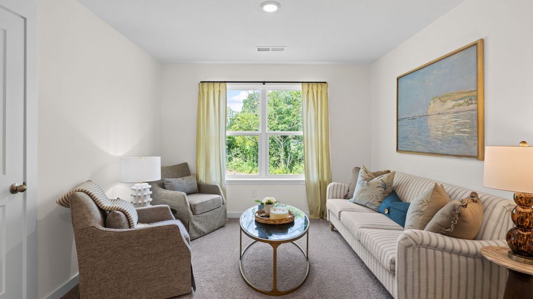 Furnished interior view inside a new home in Lone Oaks Farm, Cleveland (Image 33).