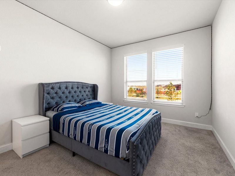 4th bedroom upstairs that shares the Hollywood bath.