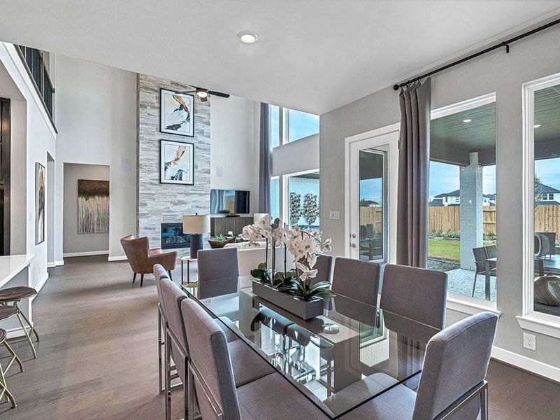 Furnished interior view inside a new home in Avalon at Cypress, Cypress (Image 23).