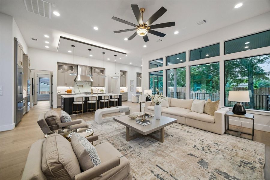 Furnished interior view inside a new home in , Bellaire (Image 10).