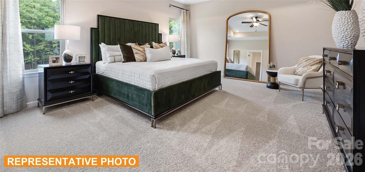 Furnished interior view inside a new home in Cedar Meadows, Monroe (Image 9).