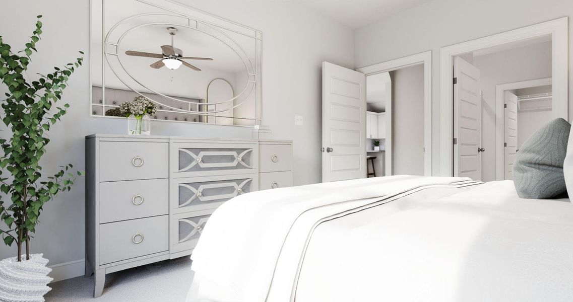 Representative furnished interior of a home built from the Tahoe by Parkside Builders in Oxford Station, Gallatin (Image 7).