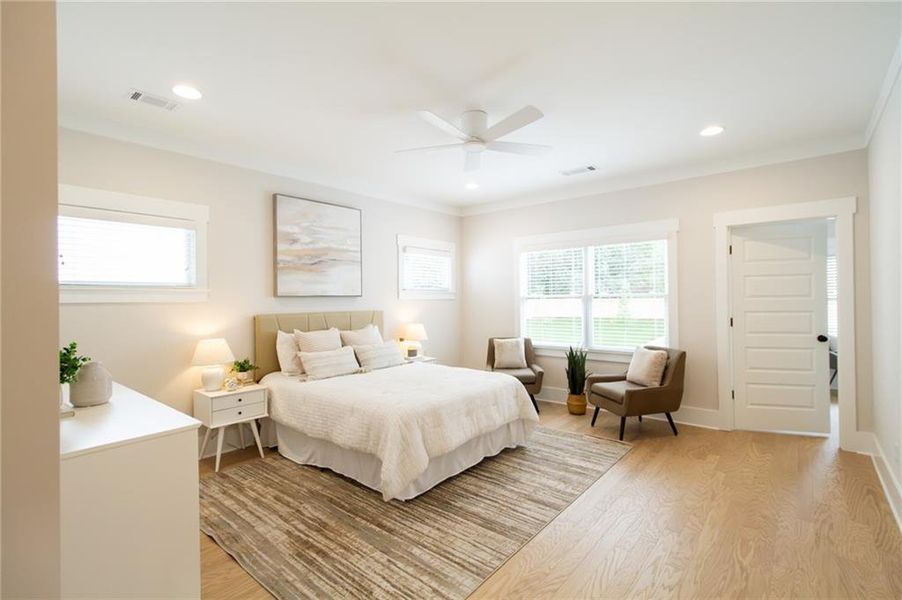 Furnished interior view inside a new home in , Atlanta (Image 4).