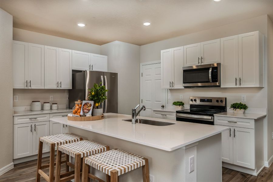 Kitchen with Large Center Island