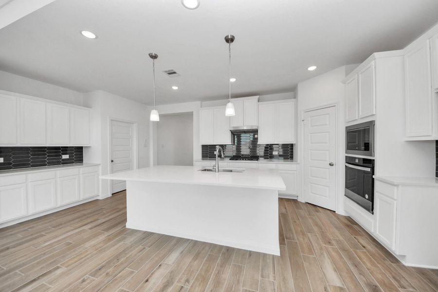 Furnished interior view inside a new home in 50' Traditional Homes at Elyson, Katy (Image 9).