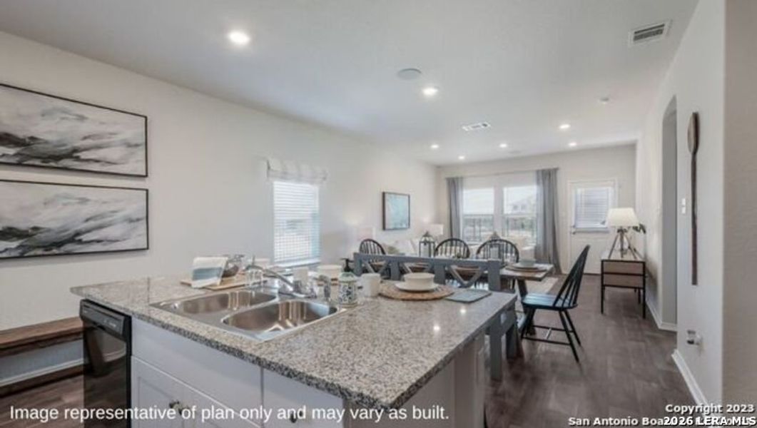 Furnished interior view inside a new home in Redbird Ranch, San Antonio (Image 5).