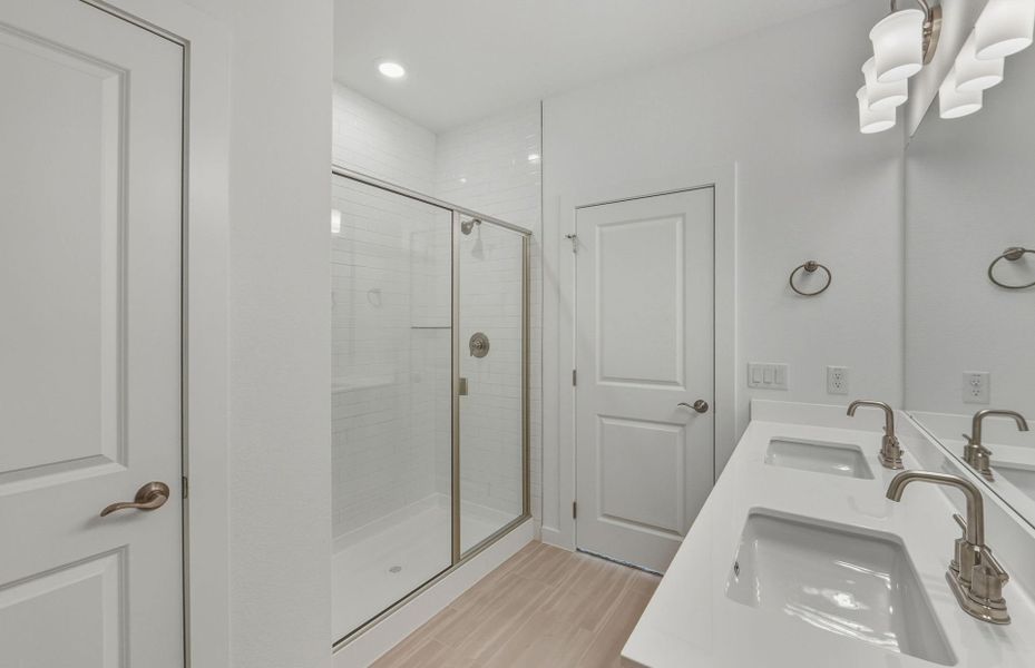 Furnished interior view inside a new home in Crosswinds, Kyle (Image 7).