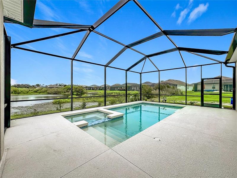 Exterior details and patio area of a home in River Preserve Estates, Parrish (Image 25).