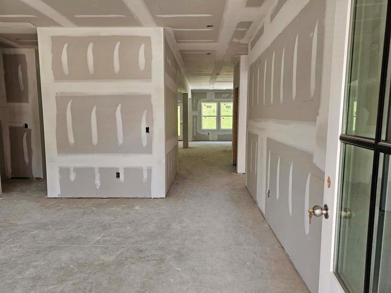 In-progress construction of a new home in Arbors at Richland Creek, Buford, GA (Image 44).