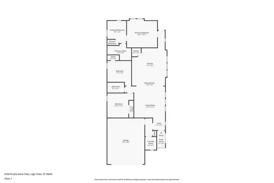 2D floor plan layout of this home in , Lago Vista, TX (Image 3). 2D floor plan layout of this home in , Lago Vista, TX (Image 3).