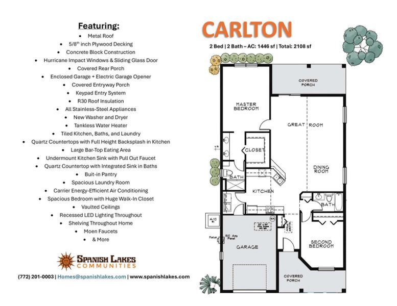 Carlton Floor Plan & Features Carlton Floor Plan & Features