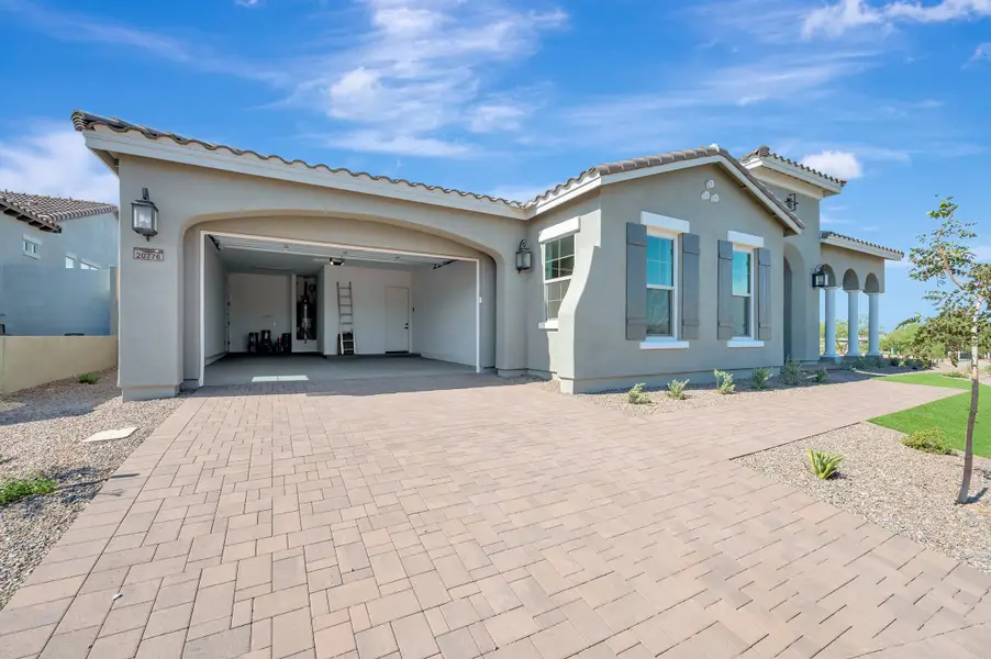 Exterior details and patio area of a home in The Heights at Victory, Buckeye (Image 21).