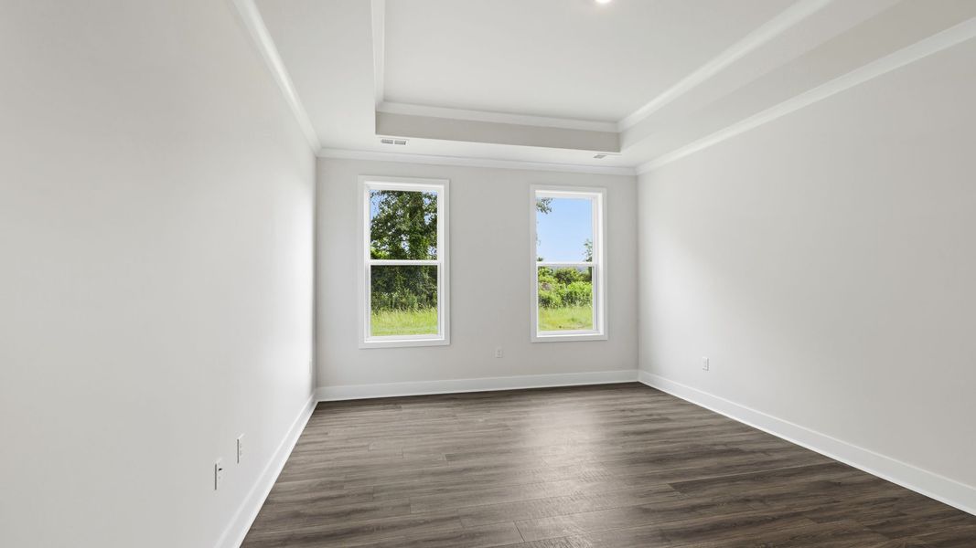 Representative unfurnished interior of a home built from the Windsor by D.R. Horton in Reserve at Tap Root Farms, Fletcher (Image 28). Representative unfurnished interior of a home built from the Windsor by D.R. Horton in Reserve at Tap Root Farms, Fletcher (Image 28).