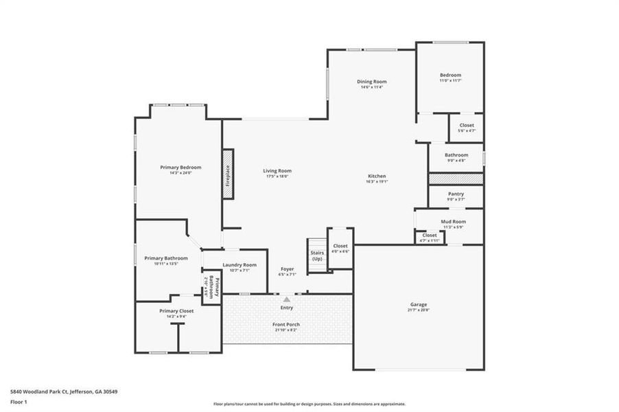 2D floor plan layout of this home in , Jefferson, GA (Image 5).