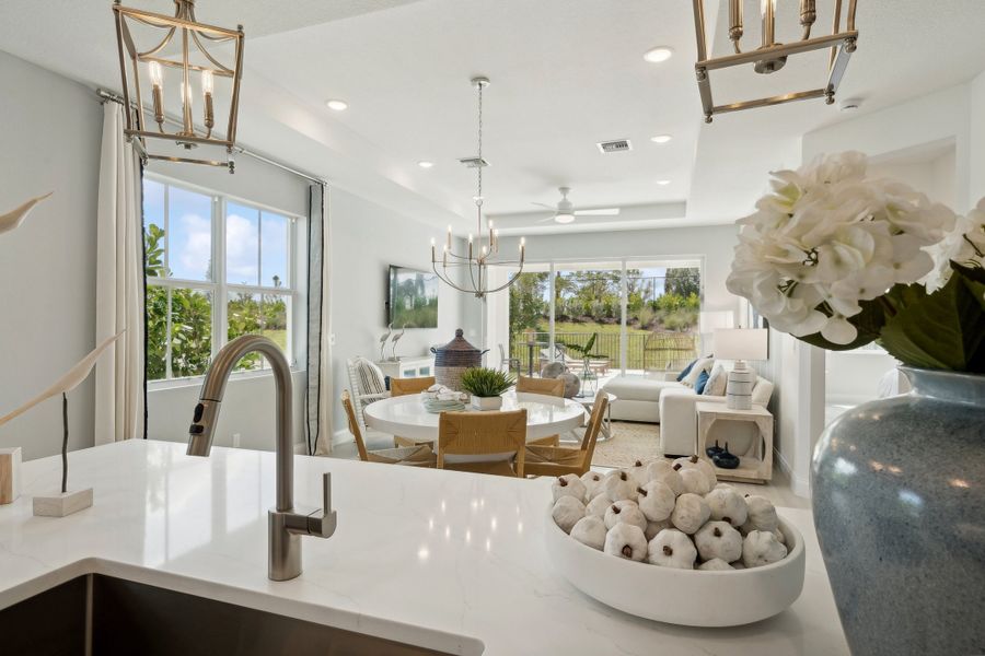 Kitchen with center island