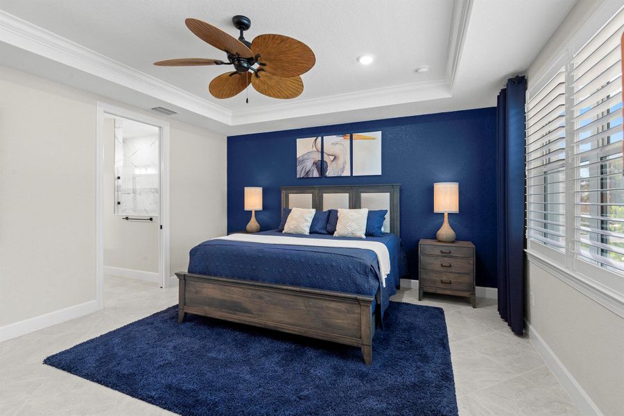 Furnished interior view inside a new home in Del Webb Tradition, Port St. Lucie (Image 14). Furnished interior view inside a new home in Del Webb Tradition, Port St. Lucie (Image 14).