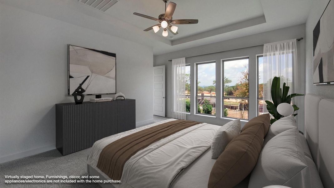 Furnished interior view inside a new home in Esperanza 60', Boerne (Image 7). Furnished interior view inside a new home in Esperanza 60', Boerne (Image 7).