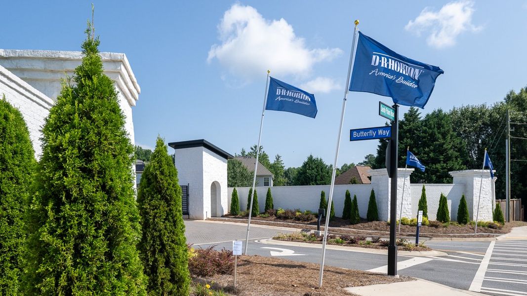 Representative exterior photo of a completed home built from the Robie by D.R. Horton in The Village at Sandy Plains, Marietta, GA (Image 9).