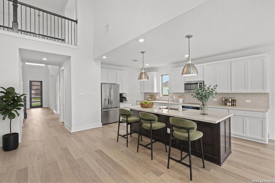 Furnished interior view inside a new home in Megan's Landing, Castroville (Image 12).