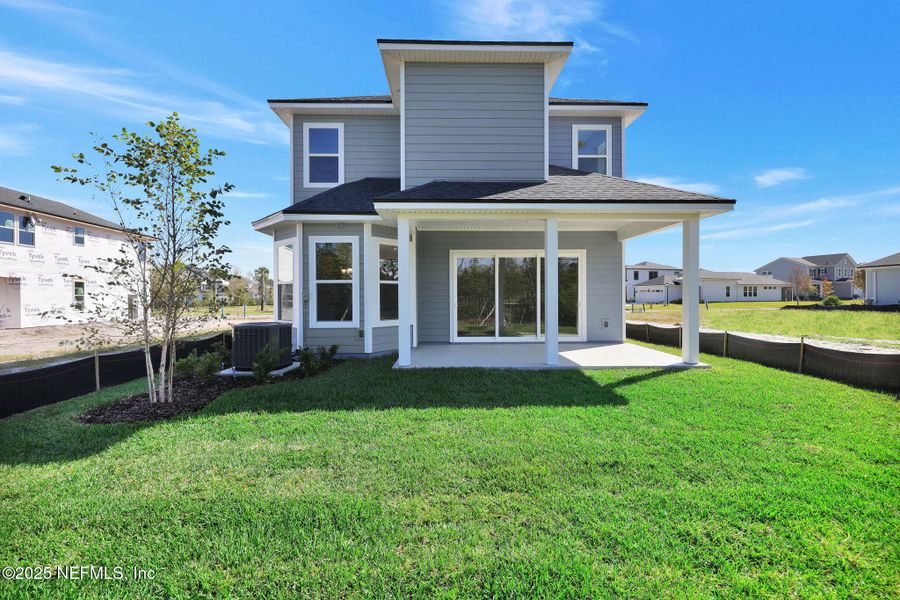 Exterior details and patio area of a home in Crosswinds at Nocatee, Nocatee (Image 27).