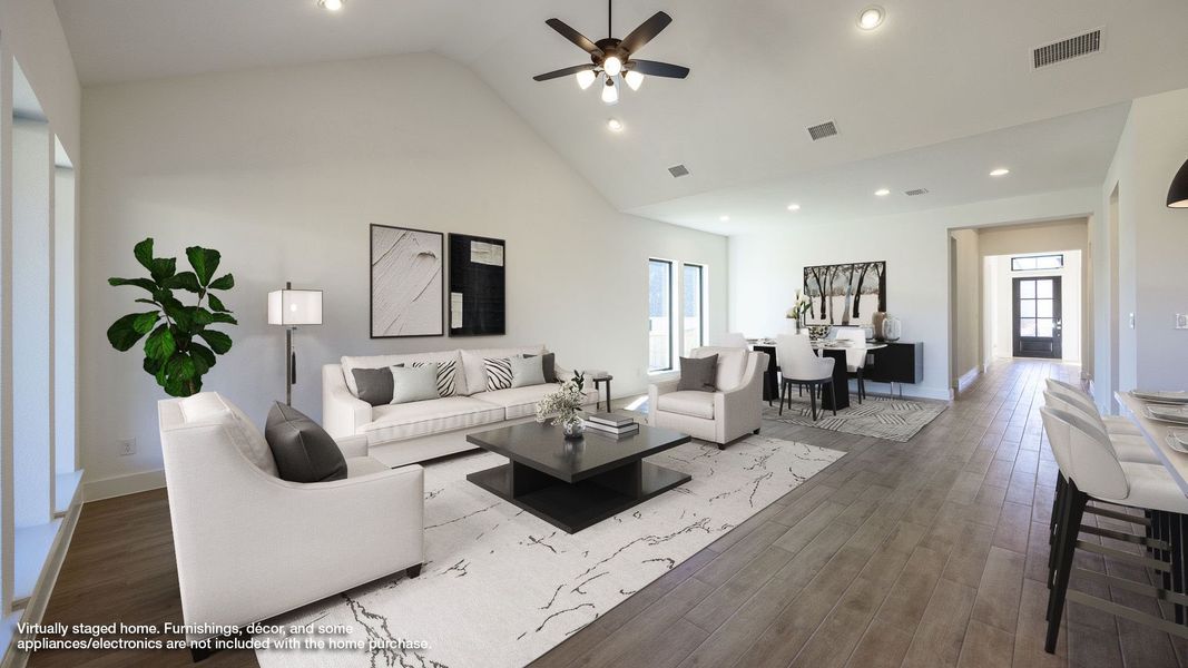 Furnished interior view inside a new home in Nolina 60', Georgetown (Image 4).