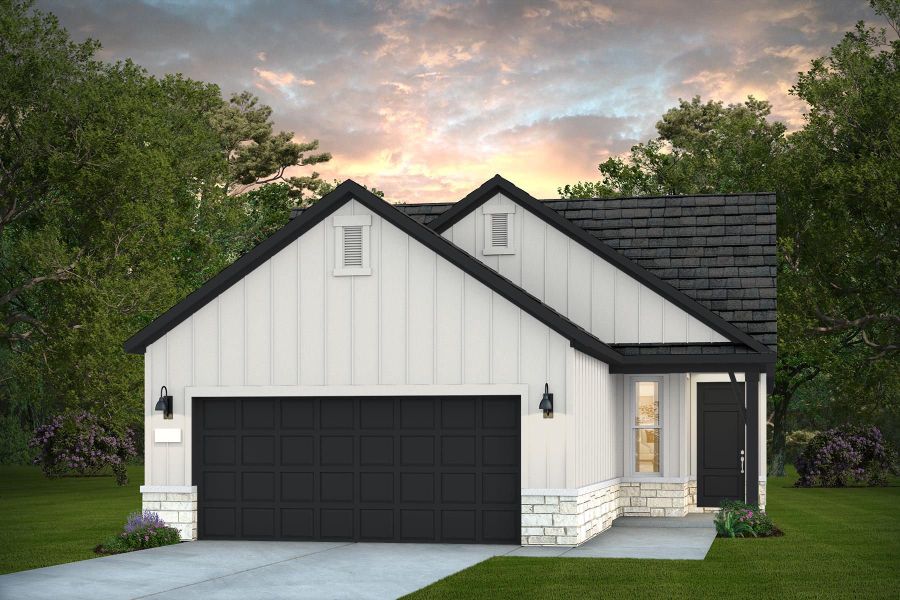 Representative exterior photo of a completed home built from the Compass by Del Webb in Sun City Texas, Georgetown, TX (Image 26). Representative exterior photo of a completed home built from the Compass by Del Webb in Sun City Texas, Georgetown, TX (Image 26).