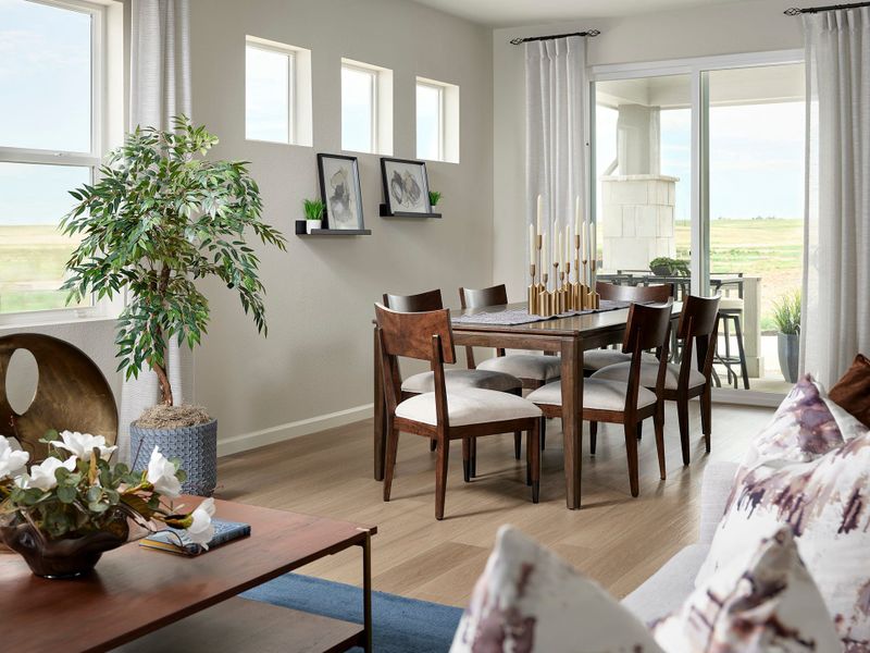 Representative furnished interior of a home built from the 3202 by Tri Pointe Homes in The Aurora Highlands, Aurora (Image 8).