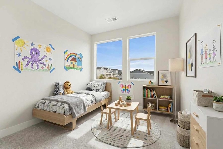 Representative furnished interior of a home built from the The Standley by David Weekley Homes in The Aurora Highlands Vistas Collection, Aurora (Image 6).