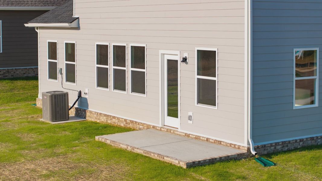 Exterior details and patio area of a home in McClure Farms, Columbia (Image 30).