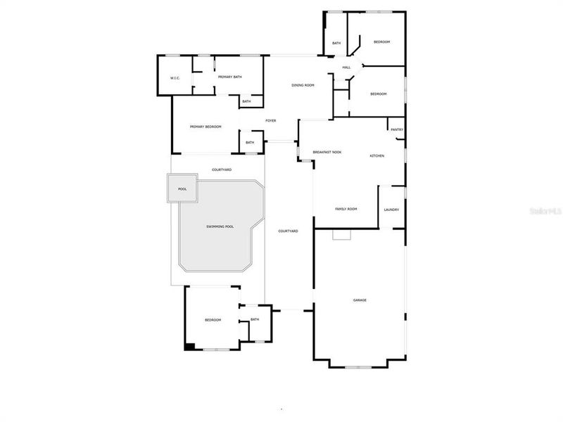 2D floor plan layout of this home in Toscana, Palm Coast, FL (Image 5). 2D floor plan layout of this home in Toscana, Palm Coast, FL (Image 5).