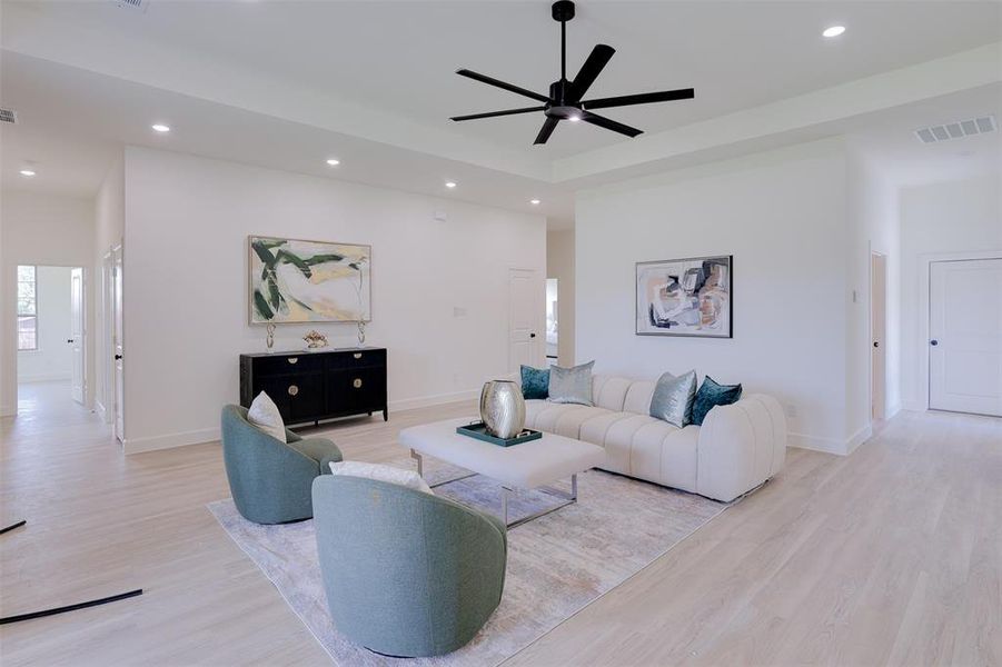 Furnished interior view inside a new home in , Azle (Image 7). Furnished interior view inside a new home in , Azle (Image 7).