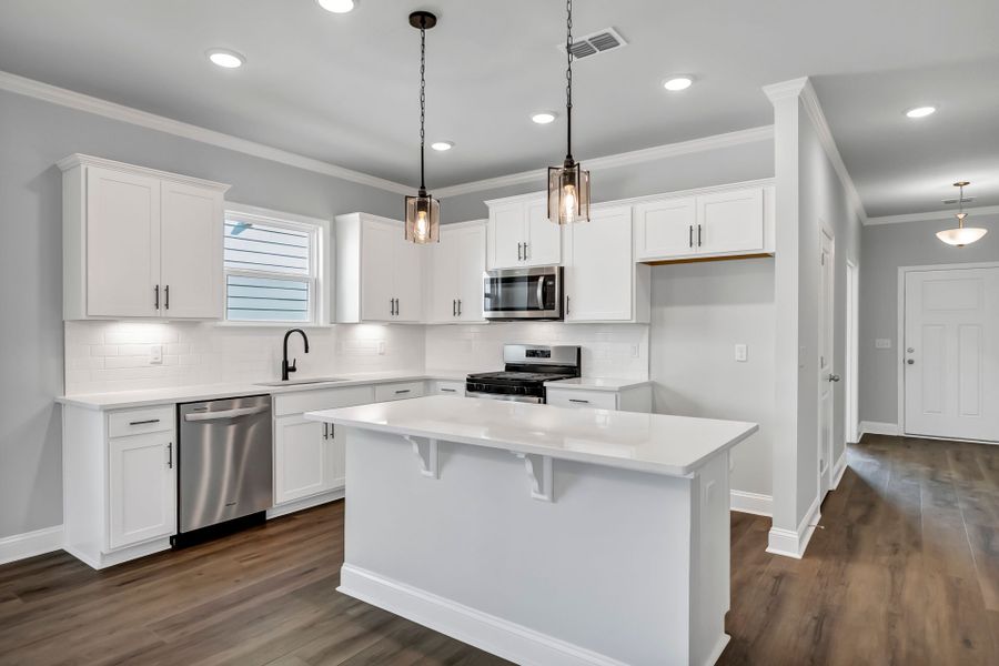 Furnished interior view inside a new home in Monroe Preserve, Chapin (Image 8).