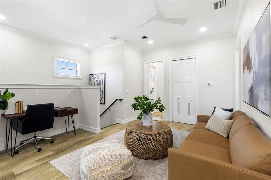 Furnished interior view inside a new home in , St. Petersburg (Image 42).