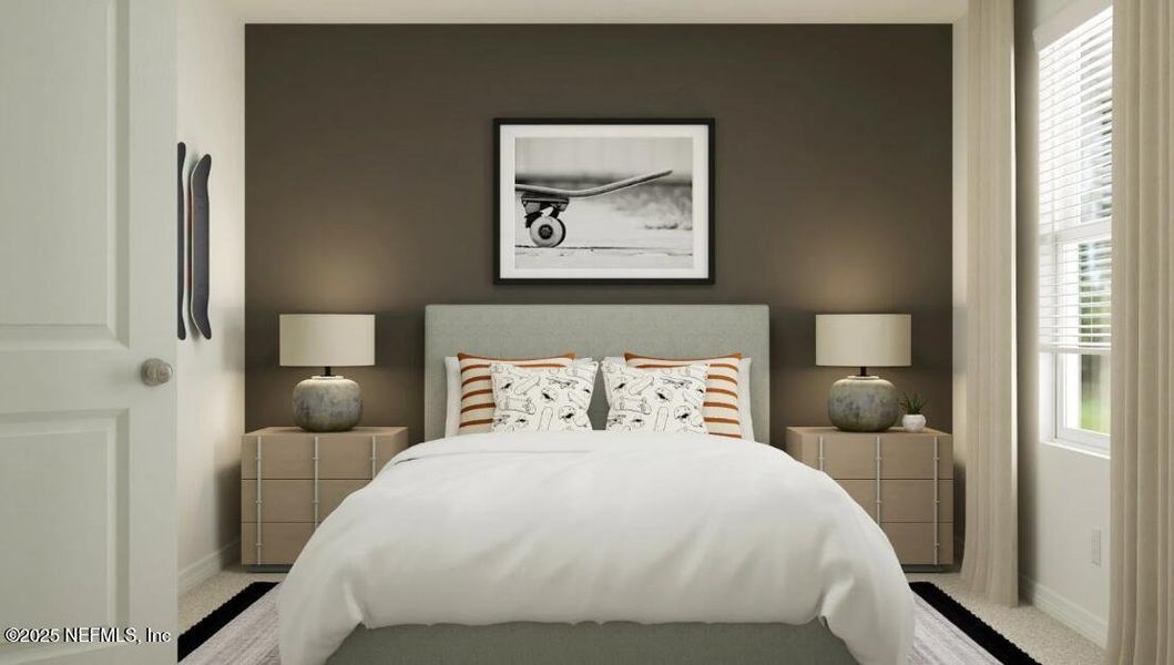 Furnished interior view inside a new home in Whistler Woods, Jacksonville (Image 13).