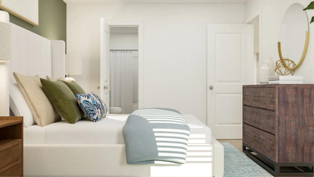 Furnished interior view inside a new home in Waterstone, Kyle (Image 8). Furnished interior view inside a new home in Waterstone, Kyle (Image 8).