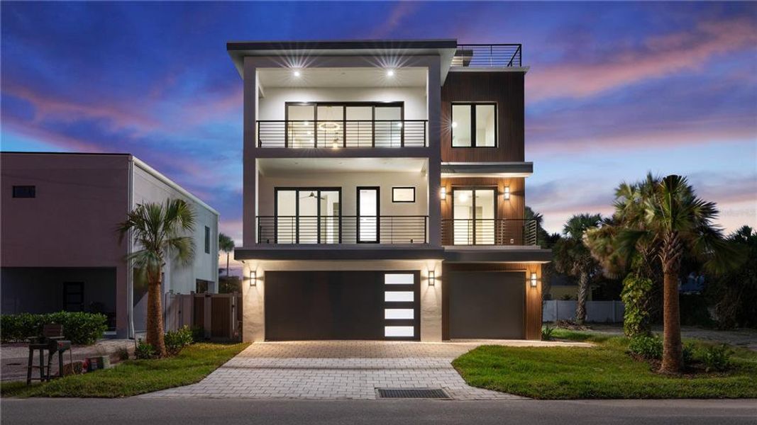 Front exterior of a new home in , New Smyrna Beach, FL, highlighting curb appeal (Image 34).