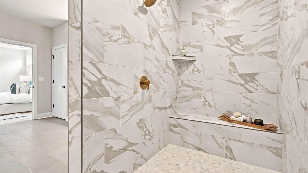 Close-up of interior finishes inside a home in The Courtyards at Hodges Farm, Charlotte (Image 22).