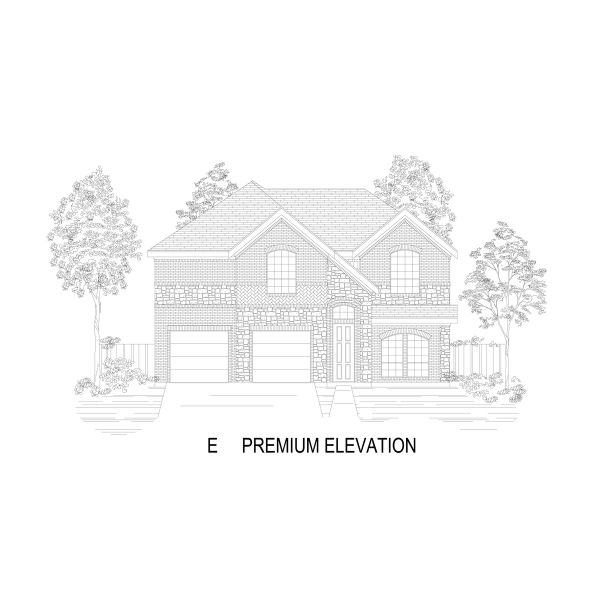 Representative rendering of the exterior for the Columbia F by First Texas Homes (Image 8).