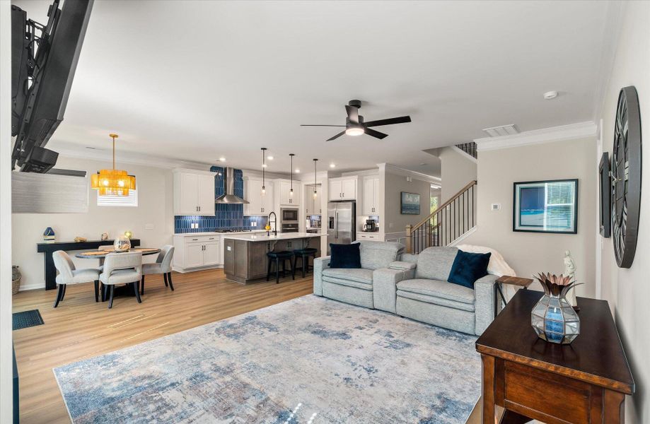 Furnished interior view inside a new home in Parker's Preserve, Ridgeville (Image 28).