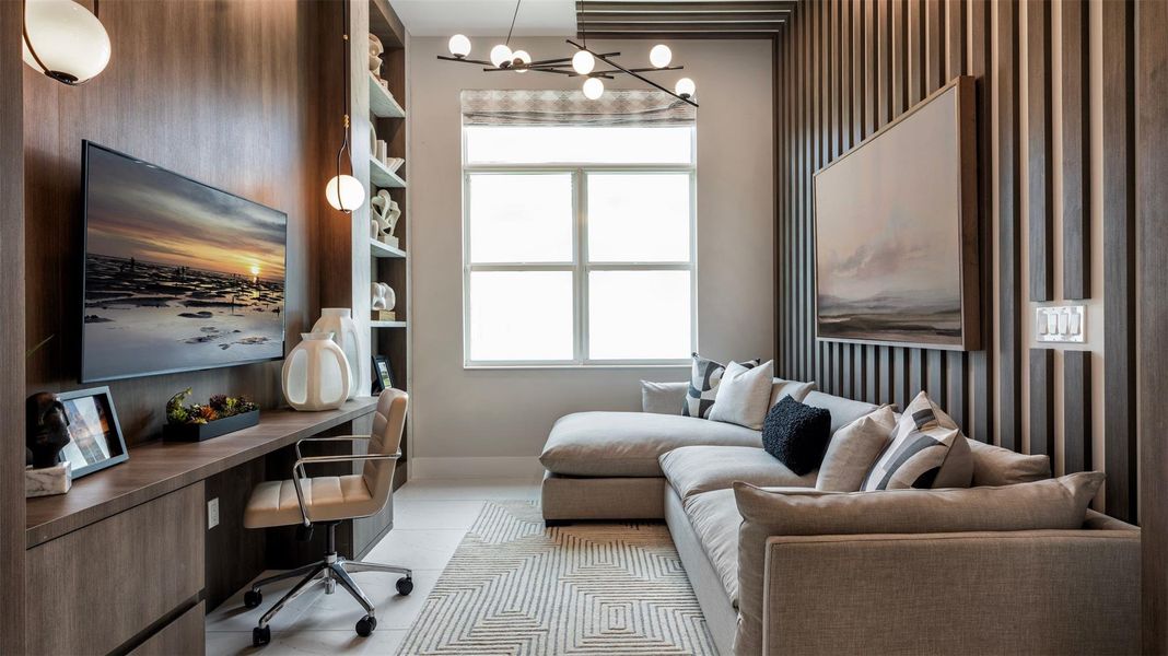 Furnished interior view inside a new home in L'Ambiance at Avenir, Palm Beach Gardens (Image 39).