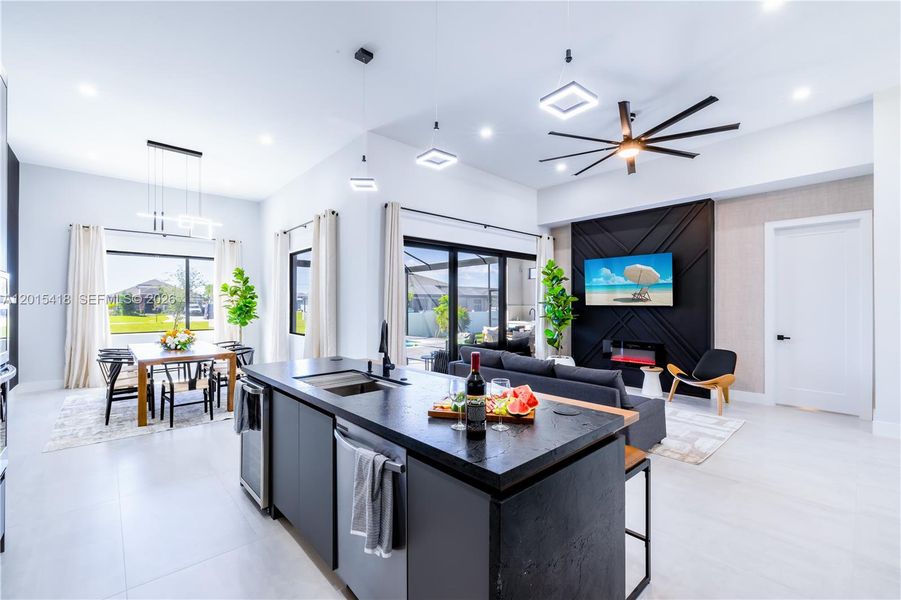 Furnished interior view inside a new home in , Cape Coral (Image 6).