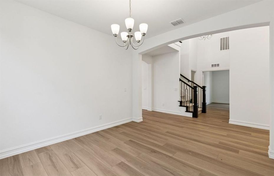 Elegant dining room*real home pictured