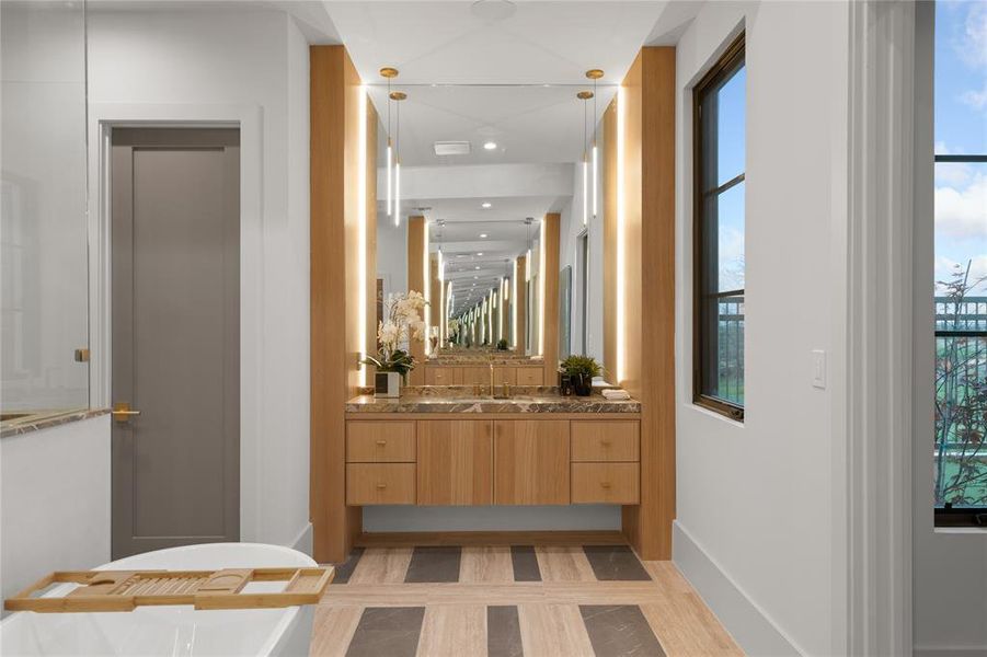 Furnished interior view inside a new home in , Frisco (Image 9).