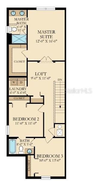2D floor plan layout of this home in , San Antonio, FL (Image 6).