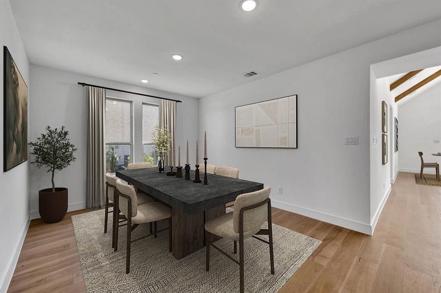 Furnished interior view inside a new home in Kreymer at the Park, Wylie (Image 19). Furnished interior view inside a new home in Kreymer at the Park, Wylie (Image 19).