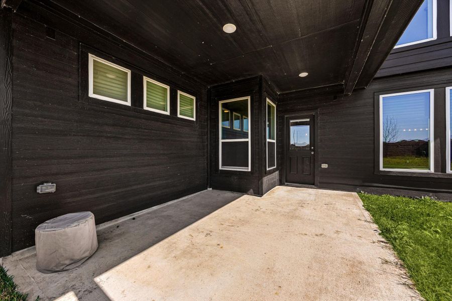 Exterior details and patio area of a home in , Cypress (Image 3).