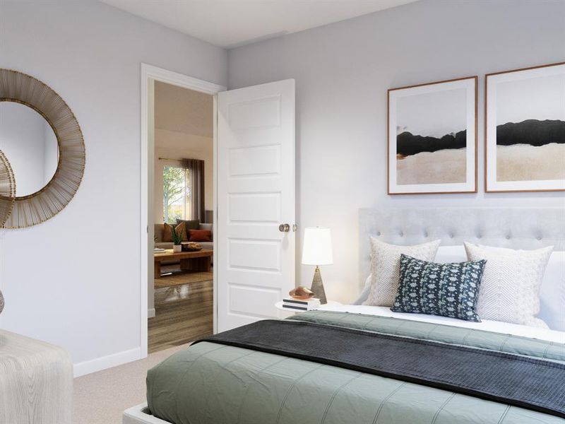 Furnished interior view inside a new home in Christian Meadows, Ennis (Image 11).