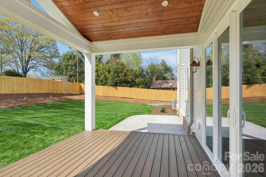 Exterior details and patio area of a home in , Charlotte (Image 28).