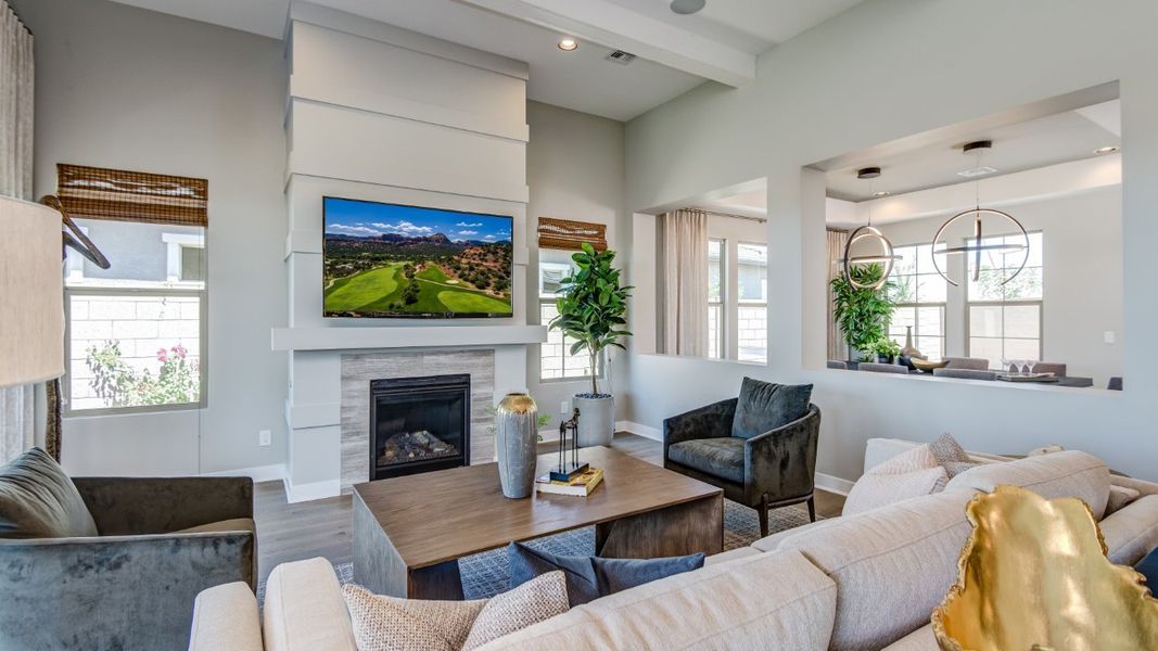 Furnished interior view inside a new home in Elegance at Eastmark, Mesa (Image 40).