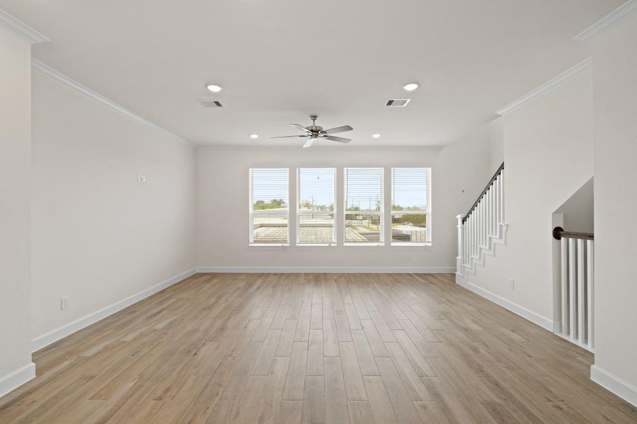 Sun-lit great room Sun-lit great room